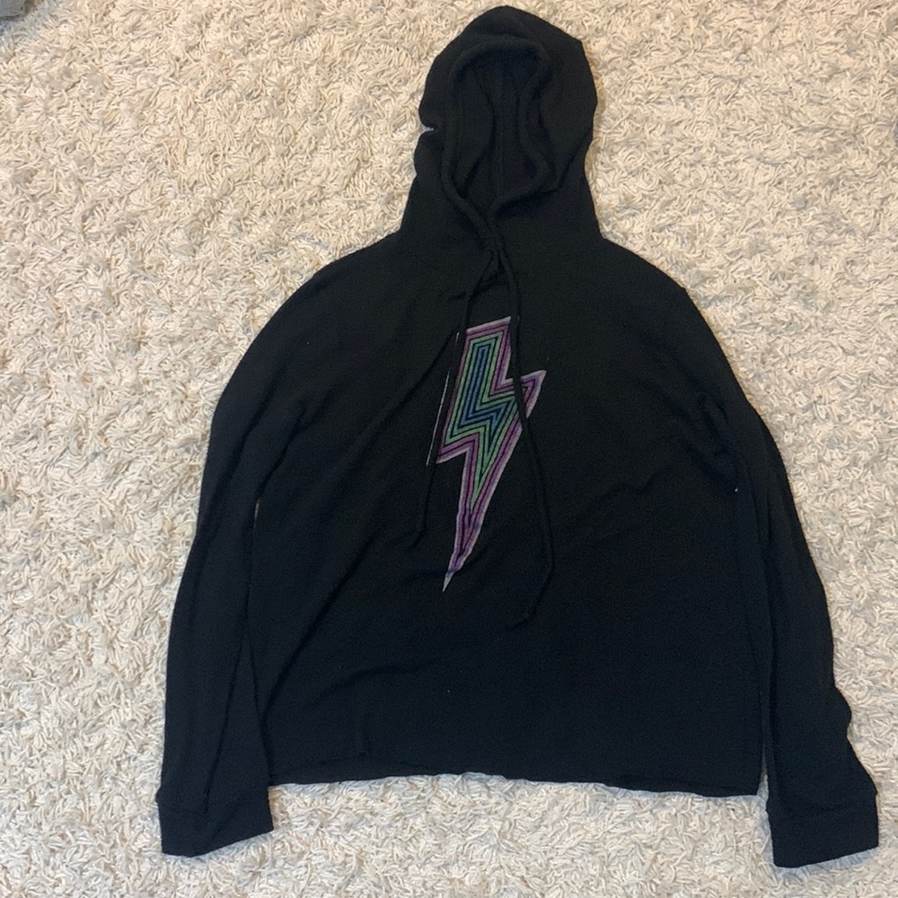 Girls SoNikki lightning bolt black longsleeve